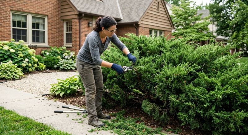 Forsythia Pruning in Aiken, SC